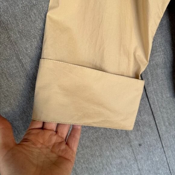 Song of Style Kelso Top 100% Cotton Sand Beige Oversized Button Up Shirt Size S - Picture 7 of 15